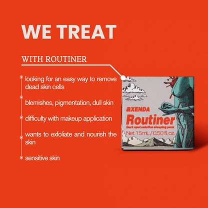 Axenda Routiner Cream – AHA BHA PHA Exfoliating Sleeping Pack (15mL)